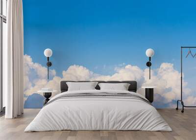 Panorama top of clouds and blue sky background Wall mural