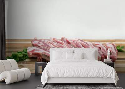 rib lamb mutton meat raw pack butcher Wall mural