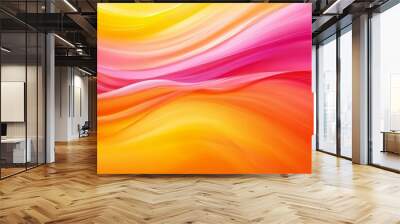 Abstract fluid gradient art with vibrant colors, modern digital background. Contemporary design concept Wall mural