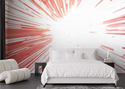 Abstract Speed Light Rays Wall mural