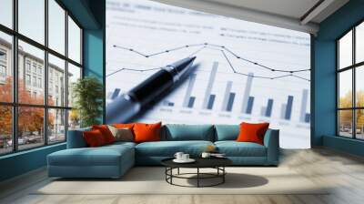 financial analysis concept Wall mural