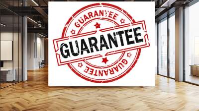 guarantee stamp isolated on white background Wall mural