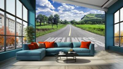 road of wellness Wall mural