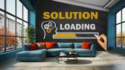 solution loading concept Wall mural