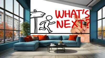 what's next concept Wall mural