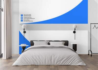 Simple geometric shape envelope design template with front and back side Wall mural