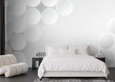 Illustration of vector graphic abstract background round Wall mural