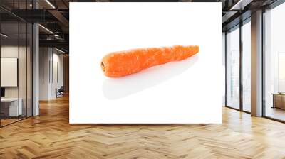 Carrot. Single carrot on a white background. (Tr - havuc)
 Wall mural