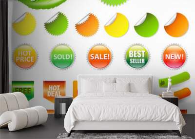 Spring Sale Set, Vector Illustration Wall mural