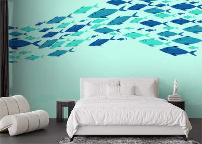 Lots of fish day Wall mural