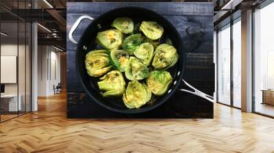 Braised fennel topped with Parmesan cheese Wall mural