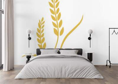 Agriculture wheat vector icon Wall mural