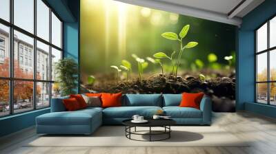 plants that are growing Wall mural