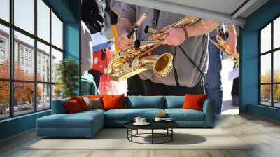 saxophone Wall mural