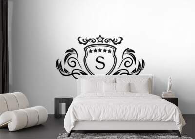 Luxury Royal King Logo S Wall mural