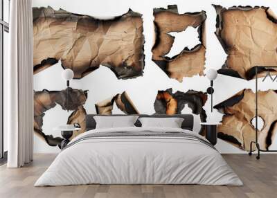 Explore this stunning Burnt Vintage Paper Textures Set, perfect for all your Creative Projects Wall mural