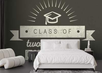 A class of two thousand fifteen illustration. Wall mural