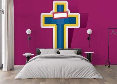 cross Wall mural