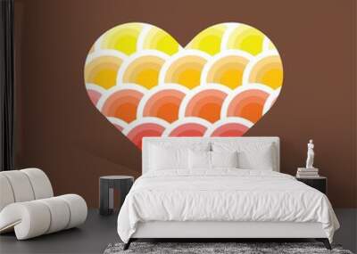 decorative heart design Wall mural