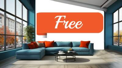 free label Wall mural