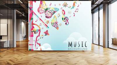 music background design Wall mural