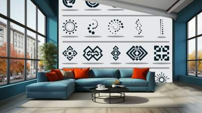 set of abstract icons Wall mural