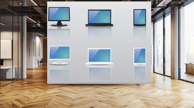 set of computing devices Wall mural