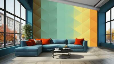 triangle faceted background Wall mural