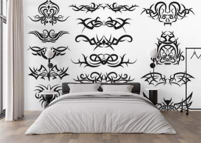 tribal tattoo design Wall mural