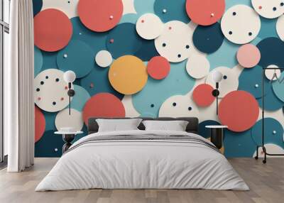 seamless pattern with balloons Wall mural