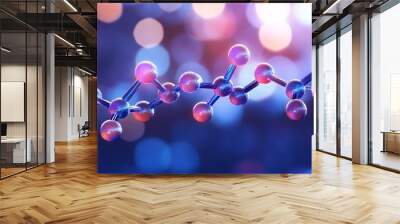 3D Conceptual Rendering of Drug Development Technology Wall mural