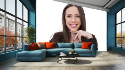 businesswoman smiling Wall mural