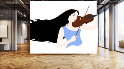 girl with violin Wall mural