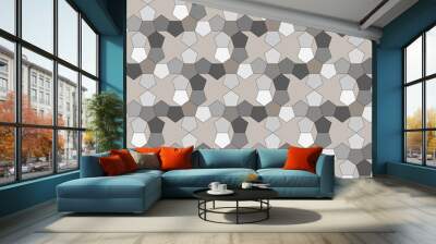 Seamless Brown Geometric Pattern Wall mural