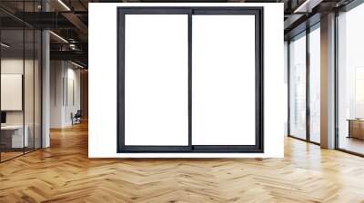 black window frame Wall mural