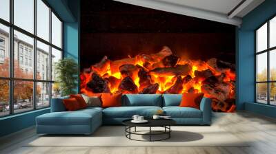 Live Coals Wall mural