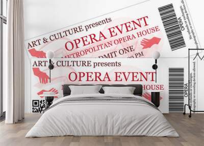 opera tickets Wall mural