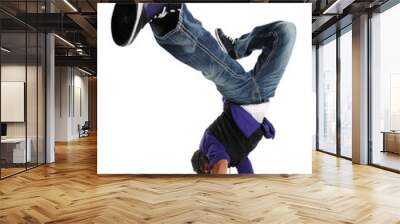 Hip Hop Style Dancer performing Wall mural