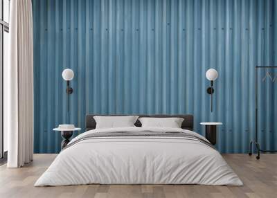 Cool Blue Metal Grunge Background Wall mural