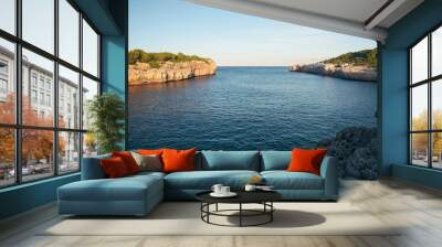 Cala Sa Nau - beautiful bay and beach on Mallorca, Spain - Europe Wall mural