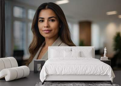 portrait of a confident latín business woman Wall mural