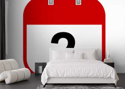 2 calendar icon Wall mural