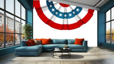 bunting american flags Wall mural