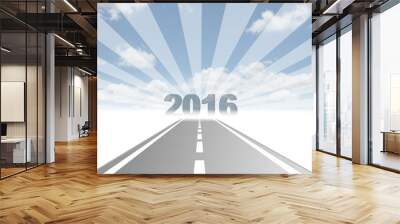 road to 2016 Wall mural