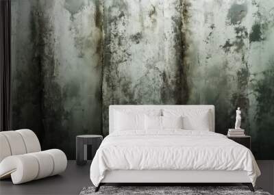 concrete wall texture background with black marks  Wall mural