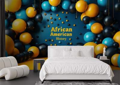 african american history poster Wall mural