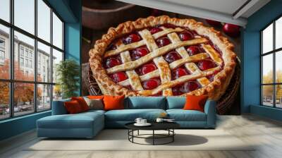 Fresh Cherry Pie Wall mural