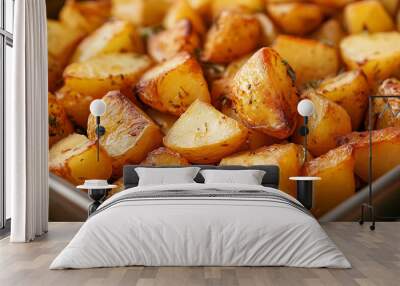 Hot Roast Potatoes Wall mural