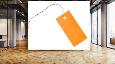 orange tag Wall mural