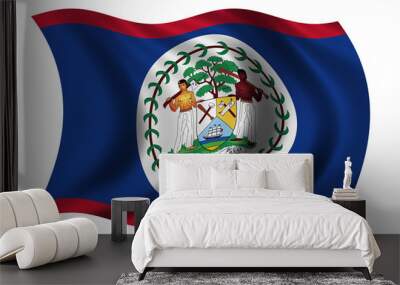 flag of belize Wall mural